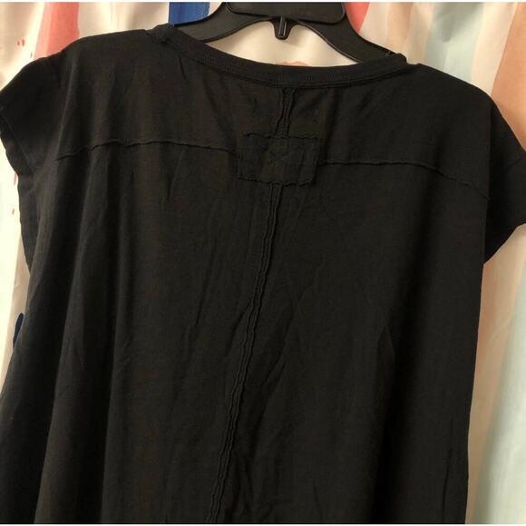 NWOT We the Free / Free People Naomi Tee in Washed Black Size Medium - Picture 8 of 13
